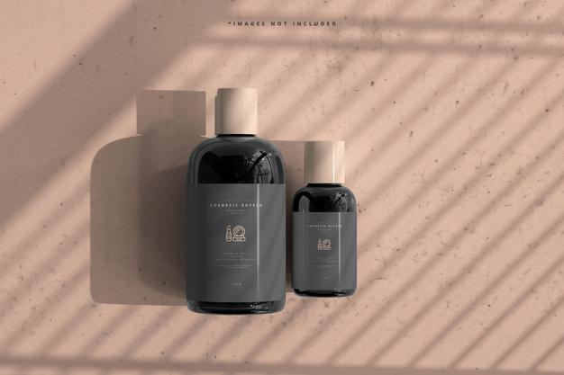 Cosmetic Bottles Mockup Psd
