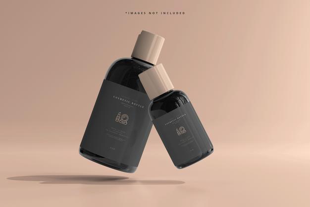 Cosmetic Bottles Mockup Psd