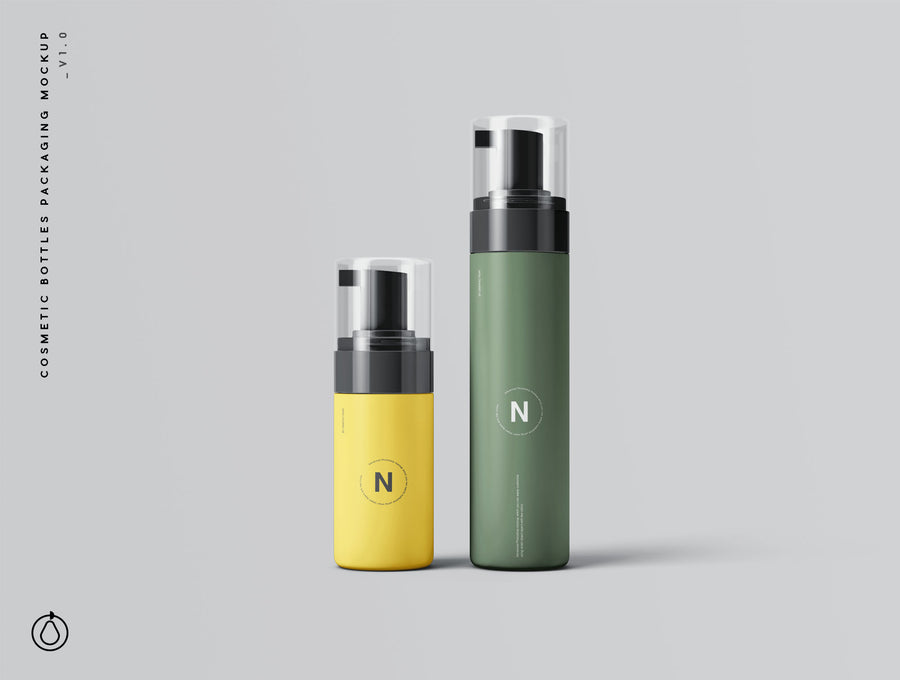 Cosmetic Bottles Packaging Mockup