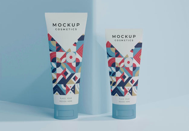 Cosmetic Containers Arrangement Psd