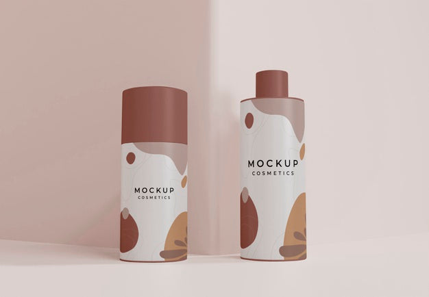 Cosmetic Containers Mockup Psd