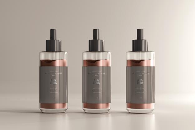 Cosmetic Cream Bottle Mockup Psd
