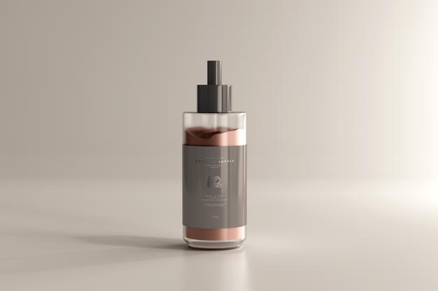 Cosmetic Cream Bottle Mockup Psd