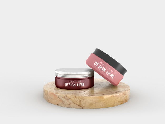 Cosmetic Cream Container Mockup For Cream Psd