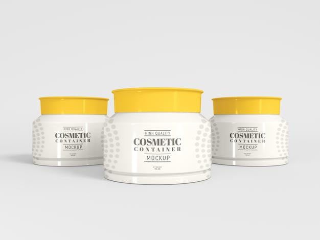 Cosmetic Cream Container Mockup Psd