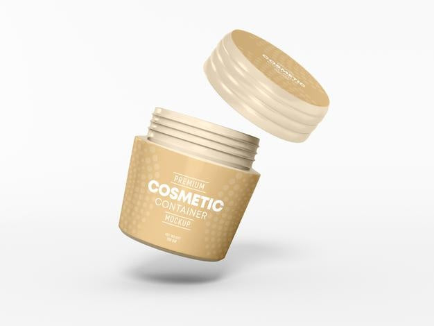Cosmetic Cream Container Mockup Psd