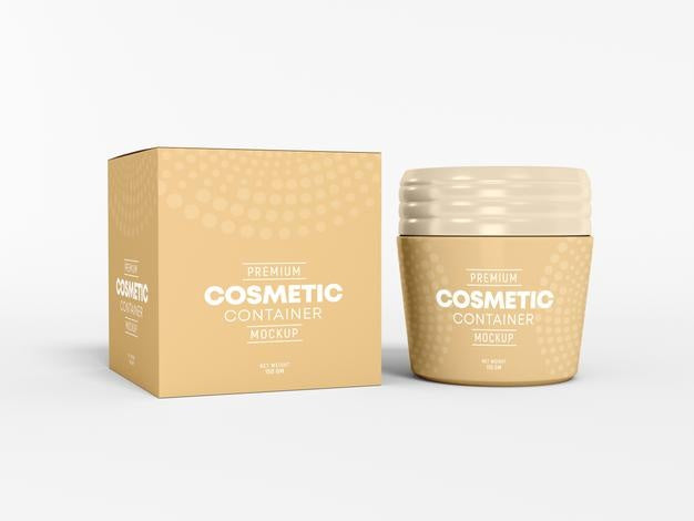 Cosmetic Cream Container Mockup Psd