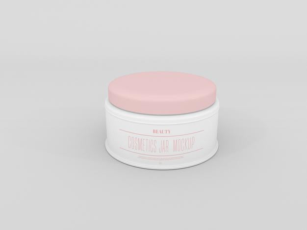 Cosmetic Cream Jar Mockup Psd