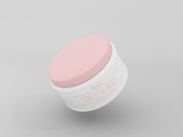 Cosmetic Cream Jar Mockup Psd