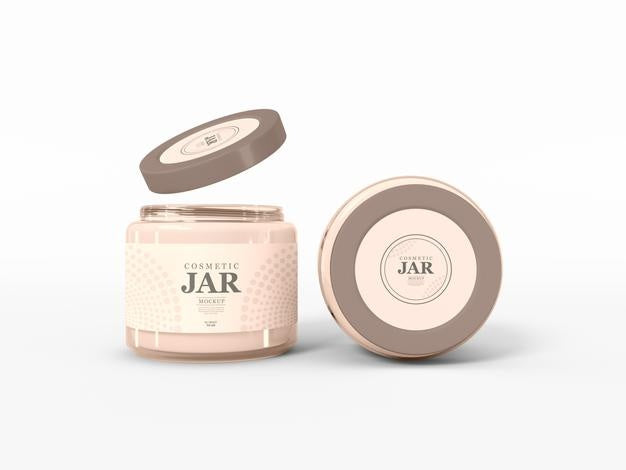 Cosmetic Cream Jar Mockup Psd