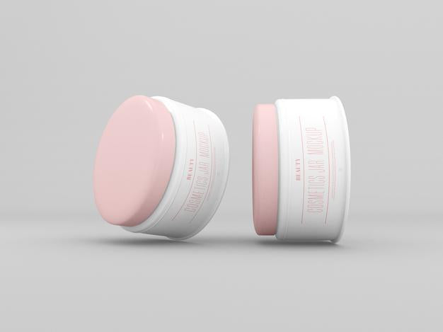 Cosmetic Cream Jars Mockup Psd