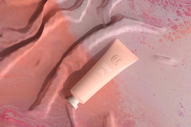 Cosmetic Cream Tube Mockup Psd