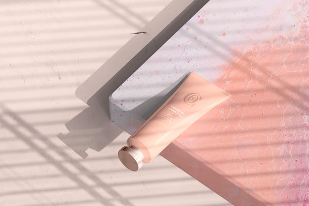 Cosmetic Cream Tube Mockup Psd