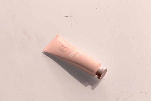 Cosmetic Cream Tube Mockup Psd