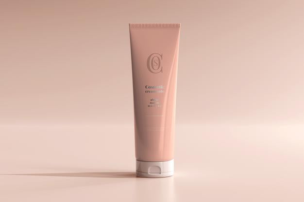 Cosmetic Cream Tube Mockup Psd