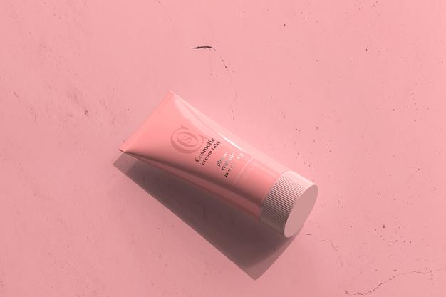 Cosmetic Cream Tube Mockup Psd
