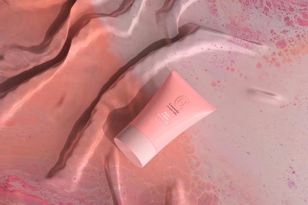 Cosmetic Cream Tube Mockup Psd