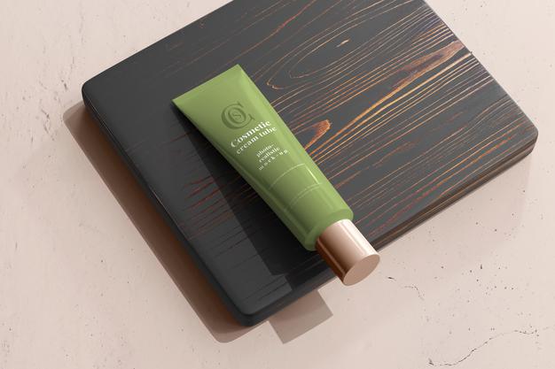 Cosmetic Cream Tube Mockup Psd