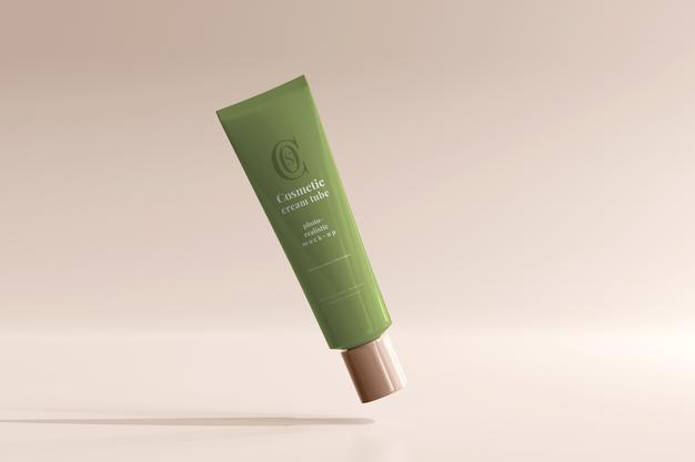 Cosmetic Cream Tube Mockup Psd