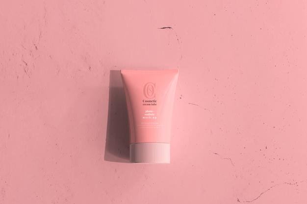 Cosmetic Cream Tube Mockup Psd