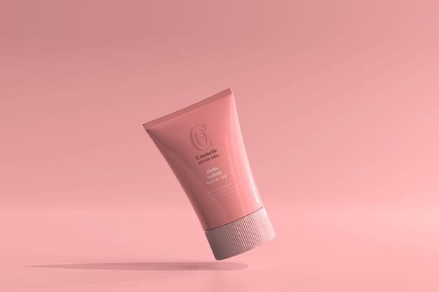 Cosmetic Cream Tube Mockup Psd