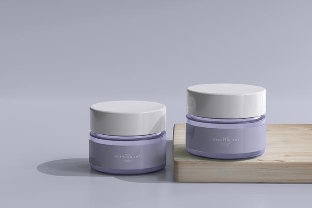 Cosmetic Jar Mockup Psd