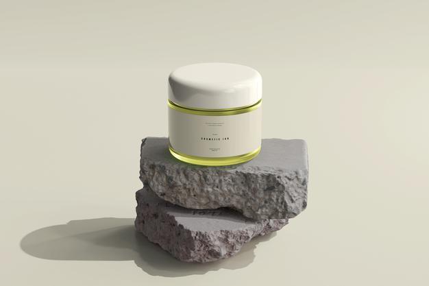 Cosmetic Jar Mockup Psd