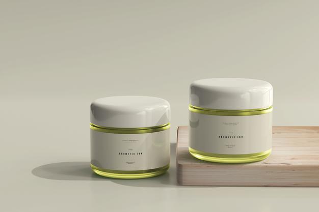 Cosmetic Jar Mockup Psd