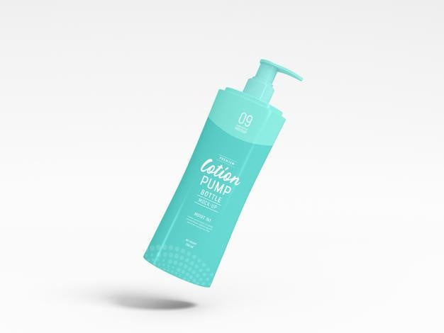 Cosmetic Lotion Pump Bottle Mockup Psd