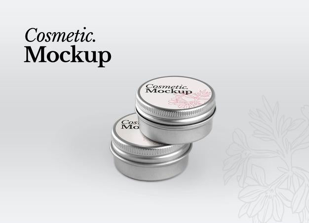 Cosmetic Mockup. Cream Jar Mockup Psd