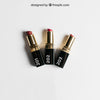 Cosmetic Mockup With Three Lipsticks Psd