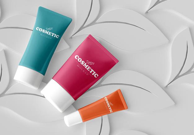 Cosmetic Packaging Mockup Psd