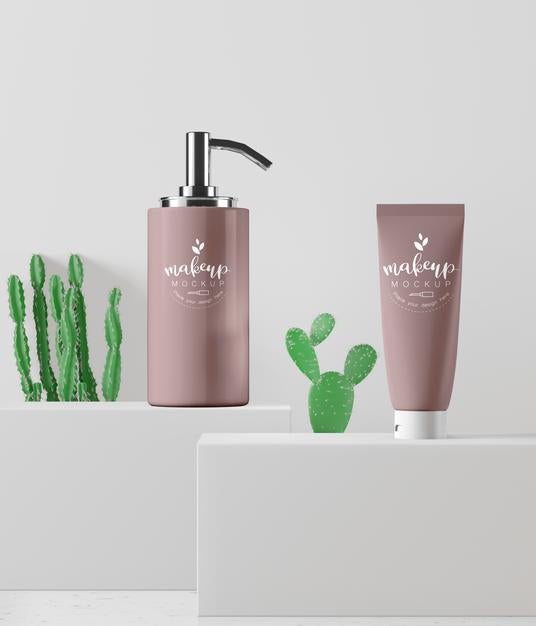 Cosmetic Packaging Mockup Psd