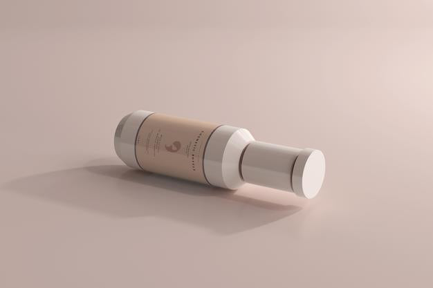 Cosmetic Plastic Bottle Mockup Psd