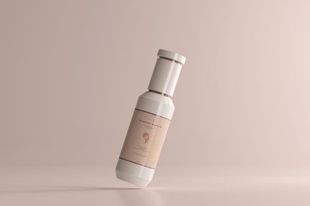 Cosmetic Plastic Bottle Mockup Psd