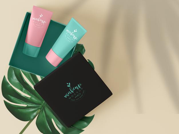 Cosmetic Product Packaging Mockup Psd