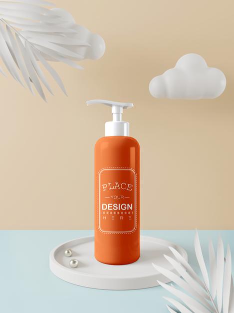 Cosmetic Product Packaging Mockup Psd