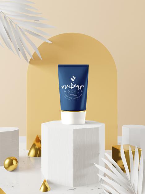 Cosmetic Product Packaging Mockup Psd