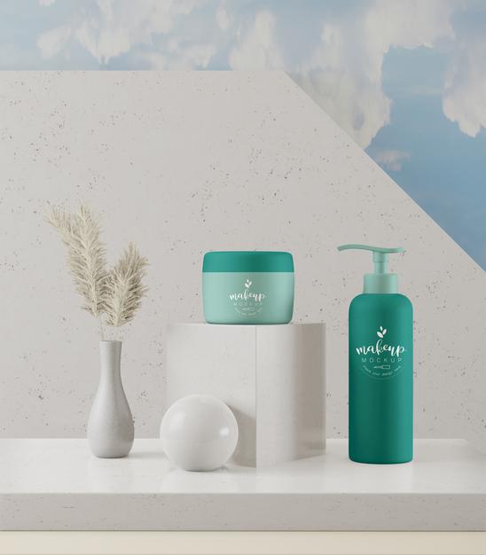 Cosmetic Product Packaging Mockup Psd