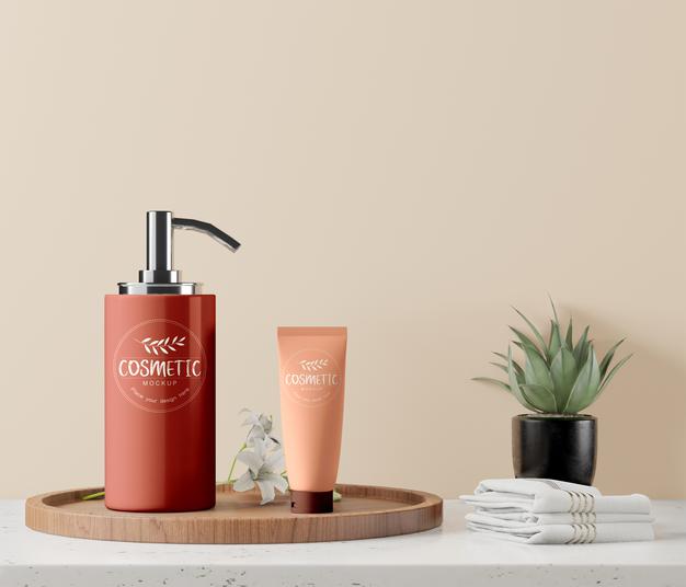 Cosmetic Product Packaging Mockup Psd