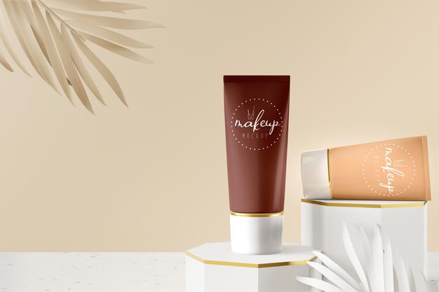 Cosmetic Product Packaging Mockup Psd