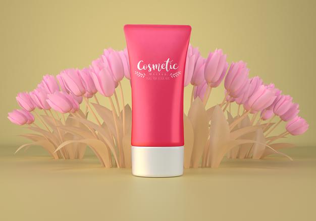 Cosmetic Product Packaging Mockup Psd