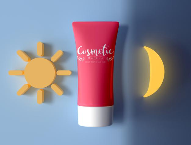 Cosmetic Product Packaging Mockup Psd