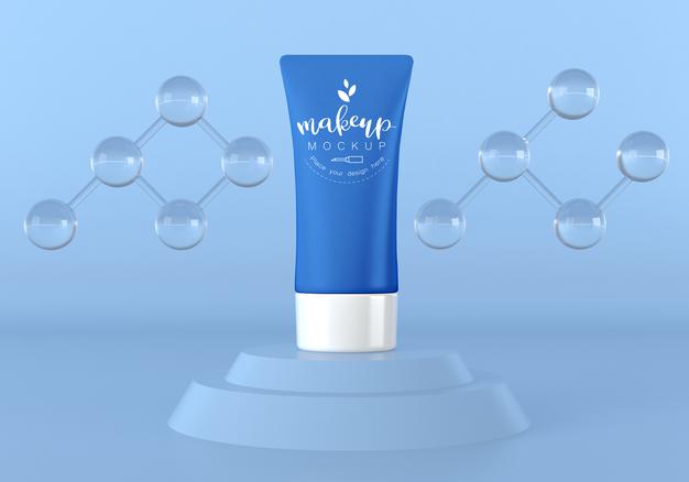 Cosmetic Product Packaging Mockup Psd