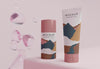 Cosmetic Products And Bubbles Psd