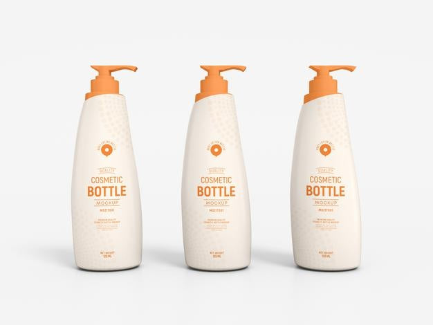 Cosmetic Pump Bottle Mockup Psd