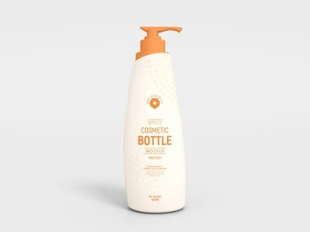 Cosmetic Pump Bottle Mockup Psd