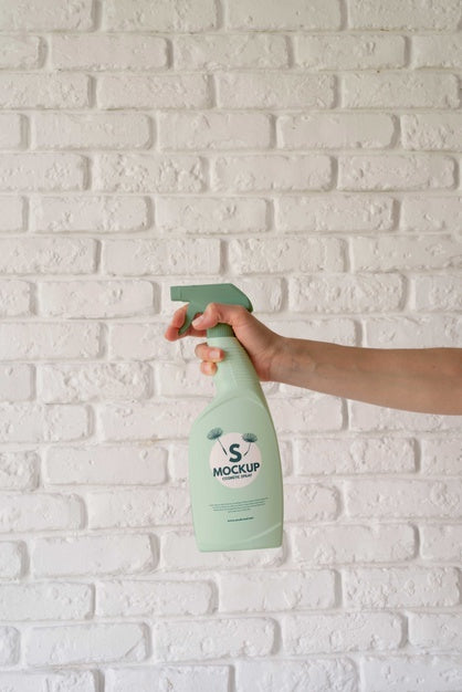 Cosmetic Spray Bottle Mock-Up Psd