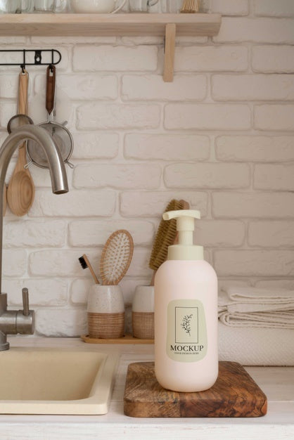 Cosmetic Spray Bottle Mock-Up Psd