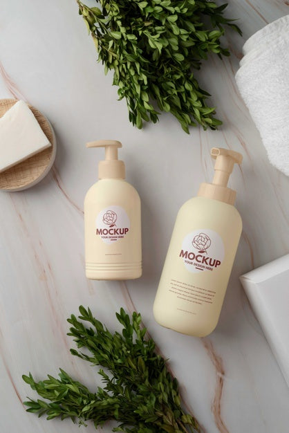 Cosmetic Spray Bottle Mock-Up Psd